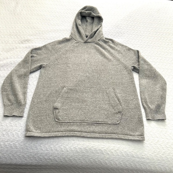 J.Crew Men’s Cotton-Wool Sweater Hoodie in Med Heather Gray Size Med - Picture 4 of 12
